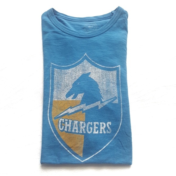 CHARGERS Retro Logo Scrum T-Shirt - Picture 4 of 5